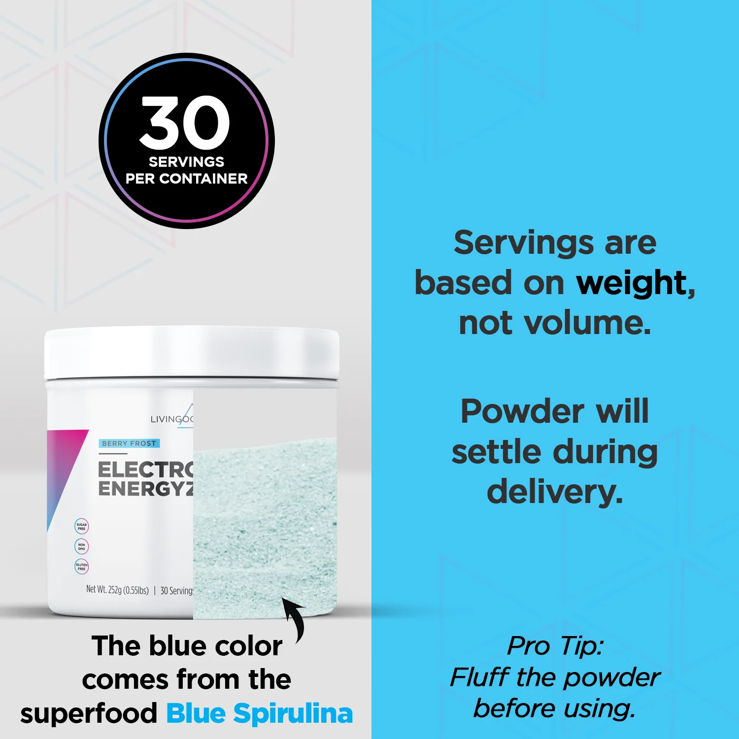 WAREHOUSE DEAL! Livingood Daily Electrolytes + Energyze (Berry Frost) - Image 3