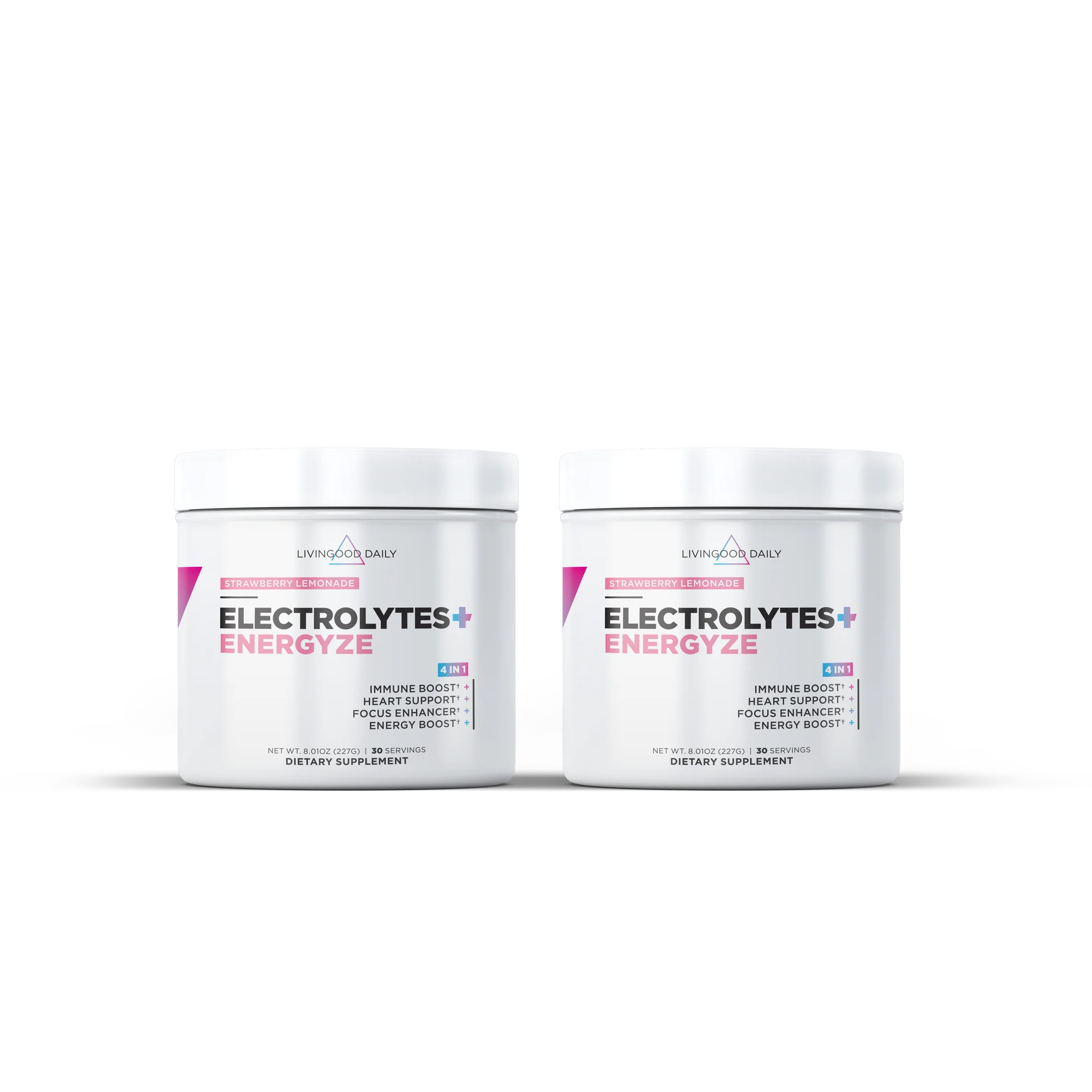 Livingood Daily Electrolytes + Energyze (Strawberry Lemonade) - Image 3