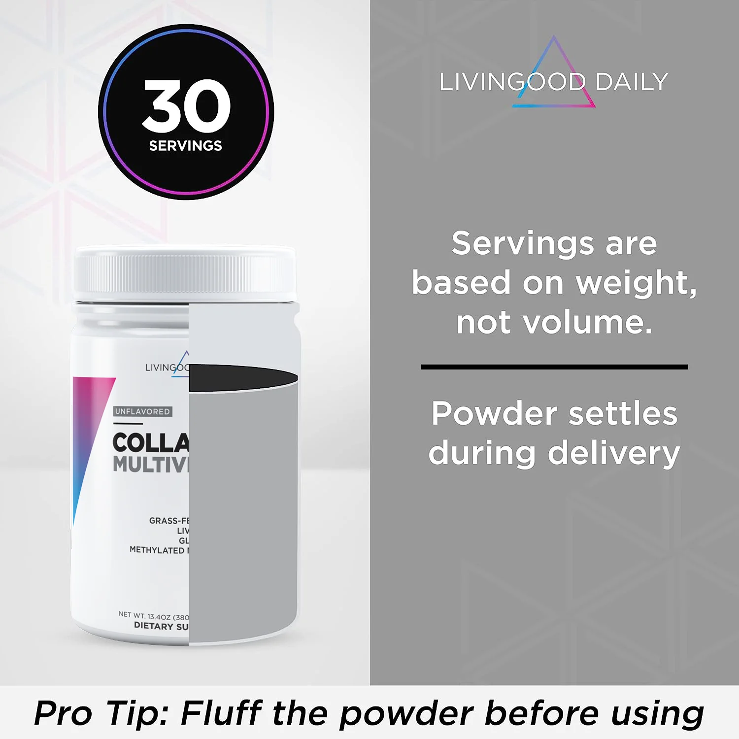 Unflavored Collagen + Multivitamin (60 Servings) - Image 4